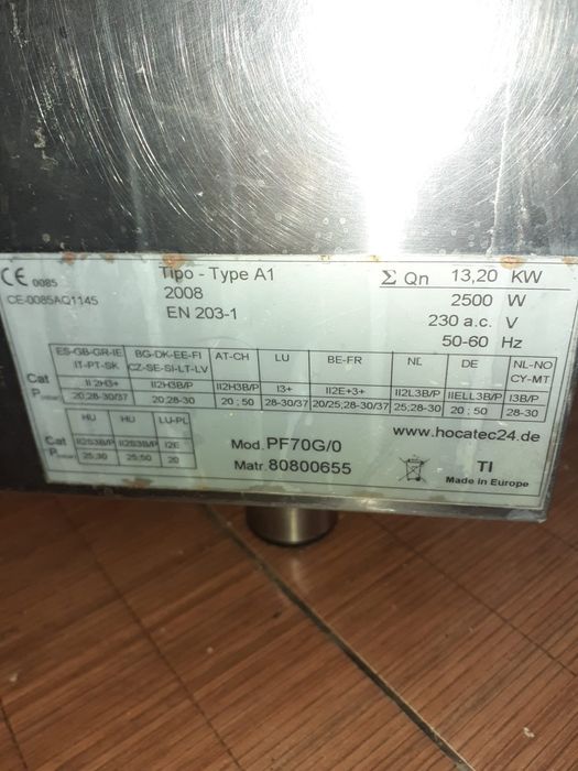 Aragaz  inox Horeca