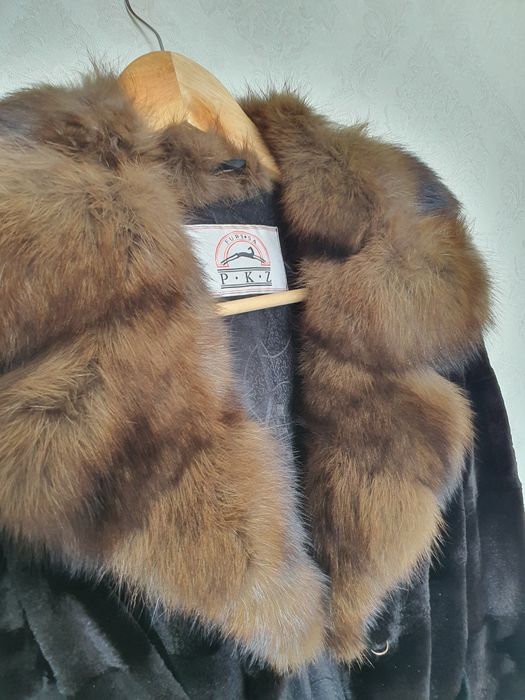 Шуба стриженная норка S-M