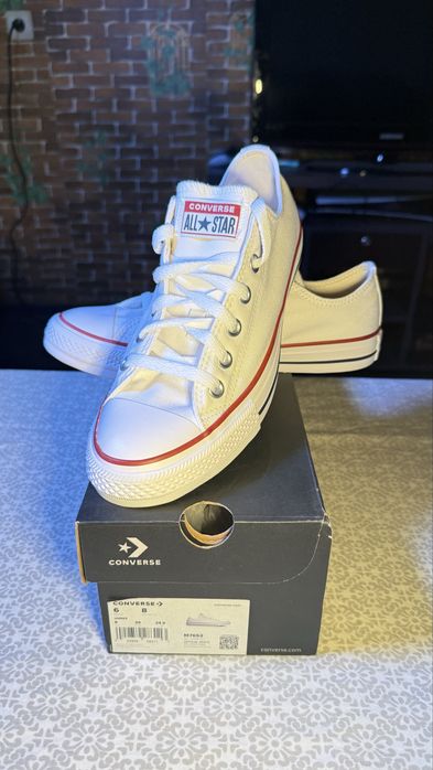Converse All star white, белые Конверс кросовки размер 39 unisex