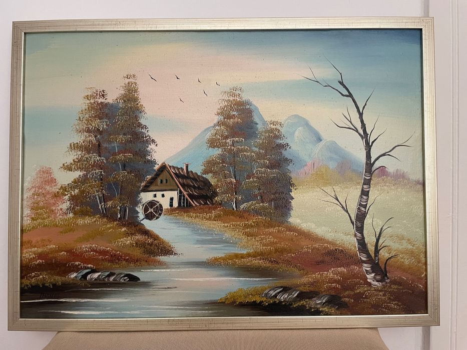 Vând tablou , pictat in ulei , dimensiuni 50/70