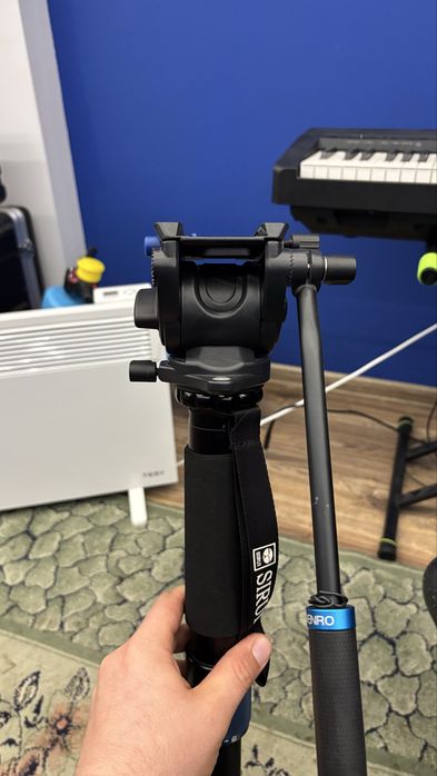 Sirui P-S Carbon Fiber монопод с S4 видео глава
