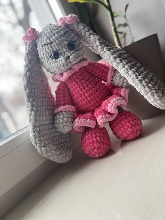 Вязаный  зайка