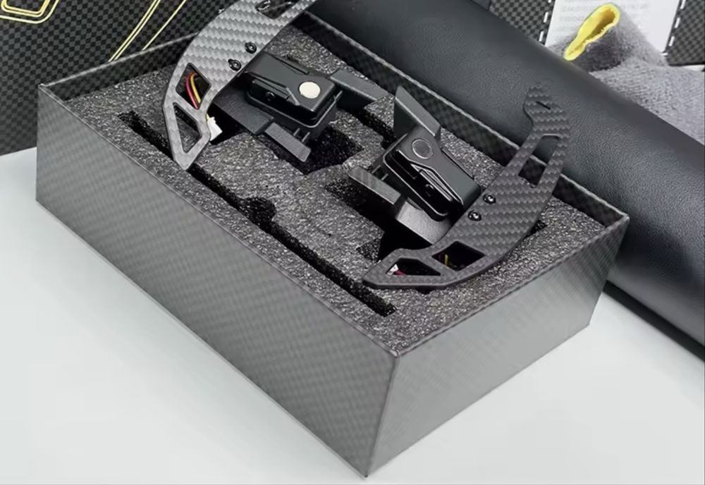 Padele magnetice VW carbon