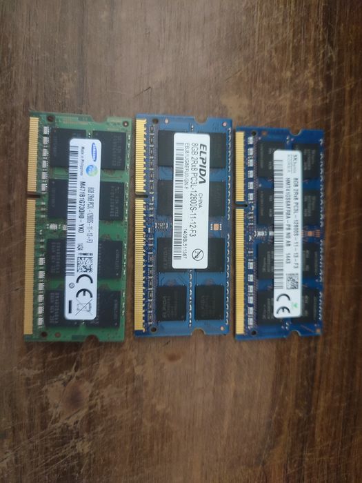 Memorie 8gb RAM DDR3L PC3L de laptop 1600mhz la 1,35v - Samsung Elpida SkHynix