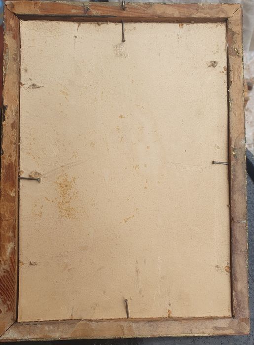 Tablou pictura cu rama sculptata