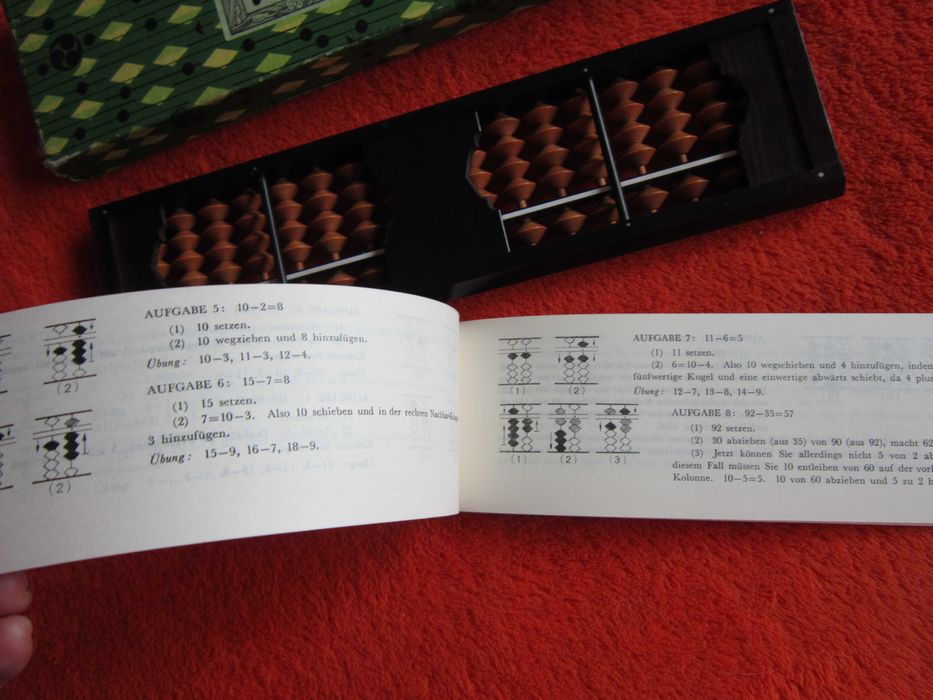 Abac Soroban handmade Japonia 1969 original lemn 17 coloane impecabil