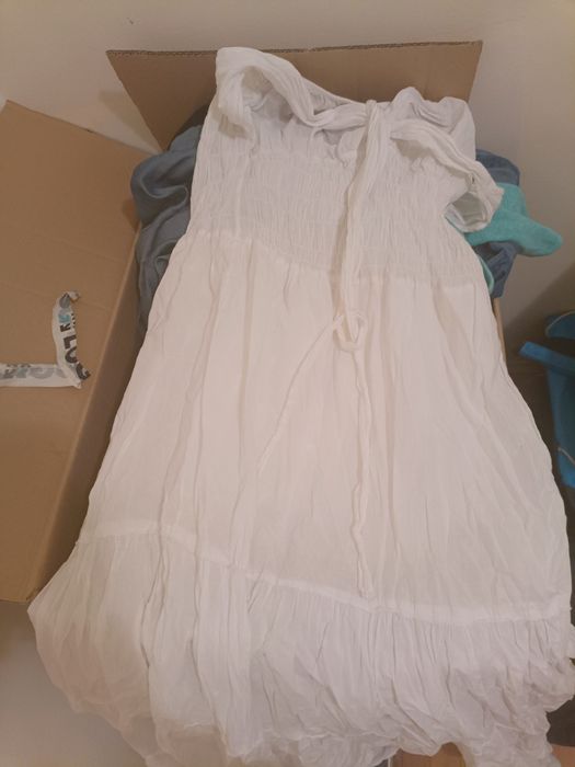 Rochie de vara bumbac/ cu flori/ de zi