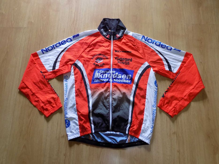 вело джърси xtreme/giordana горнище ветровка екип мъжко колоездене оригинал M/XL
