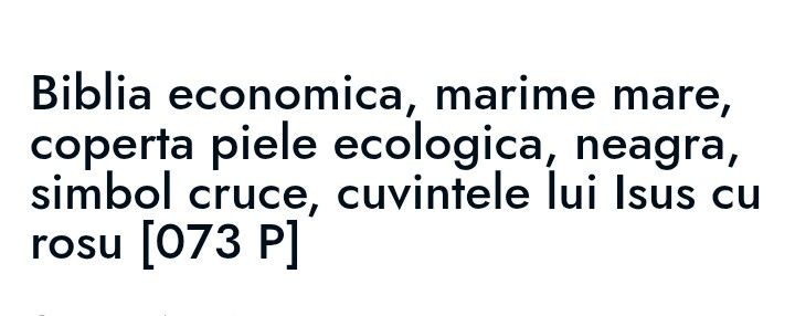 Biblia economică  mare