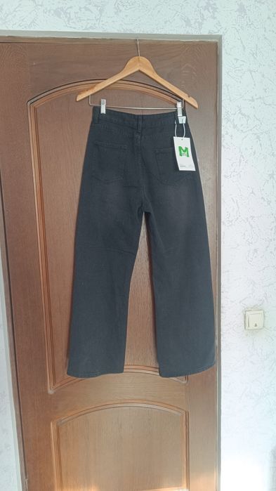 Черные свободные джинсы, 44 размер