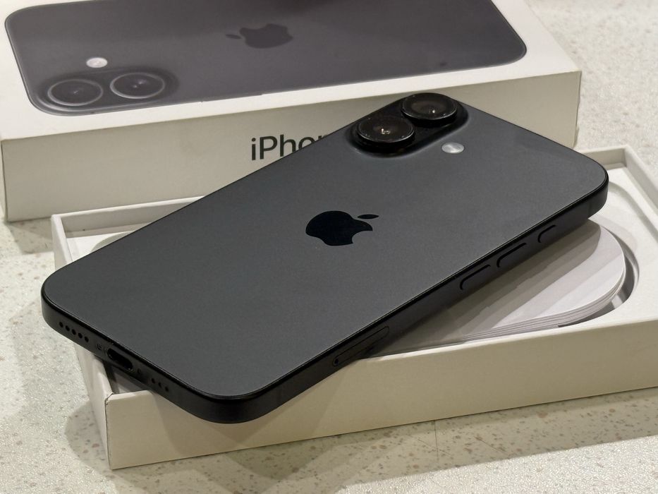 iPhone 16 128GB Black – Перфектен, 95% Батерия, ГАРАНЦИЯ!