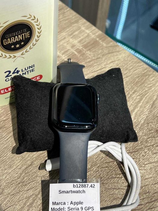 (AG42) Smartwatch Apple Seria 9 GPS ( B.12887.1.42 ) GARANTIE 2 ANI