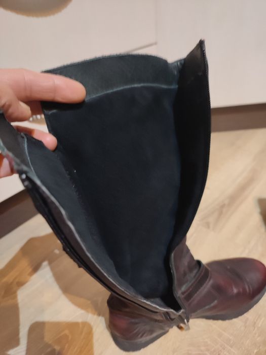 Дамски ботуши от естествена кожа