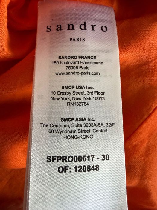 Платье шелк Sandro Париж M