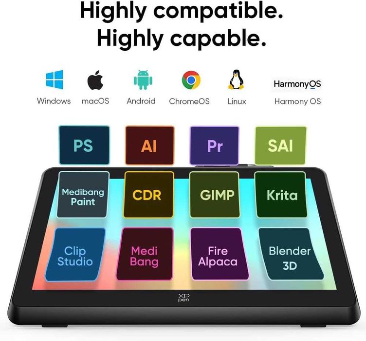 Новинка 2024! Графический планшет с экраном Xp-Pen Artist 22 Plus