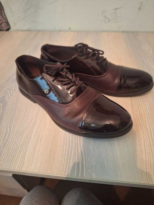 Туфли турецкие из натуральной кожи на подростка новые