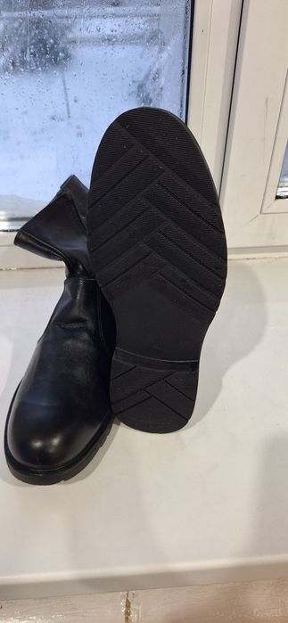 Сапоги зимние кожаные