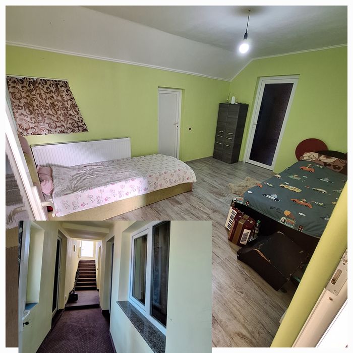 Vând / schimb casa P+1  mobilata și utilata cu apartament 2 camere