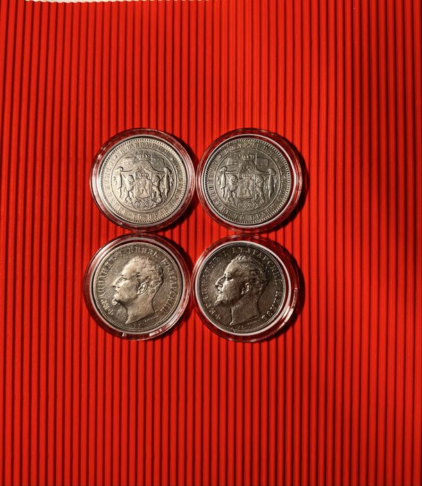 Сребърно каре петолевки 1884/1885/1892/1894