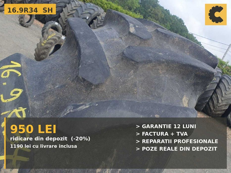 Cauciucuri 16.9R34 420/85R34 Pirelli Anvelope Tractor SH TVA Agricole