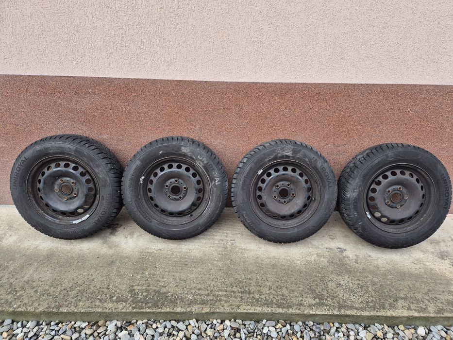 Jante R15 5x112 cu anvelope iarna 195/65R15 foarte bune