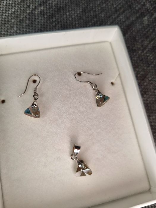 Set bijuterie argint cu piatra Swarovski