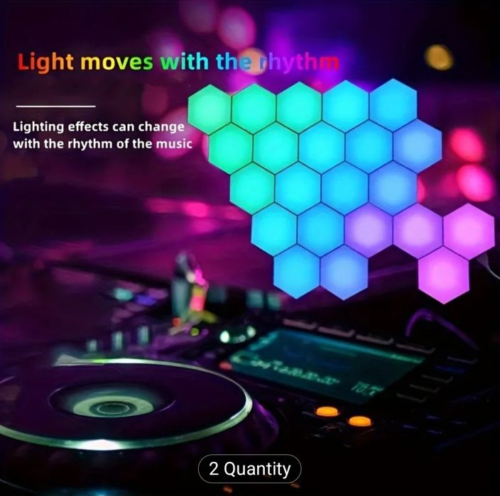 Модулна Led стенна лампа,10 части,rjb