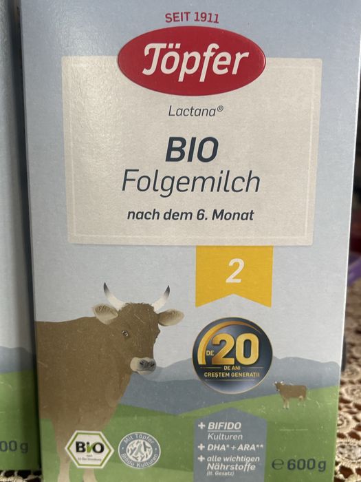 Vând lapte praf Topfer 2 – 600g – sigilat