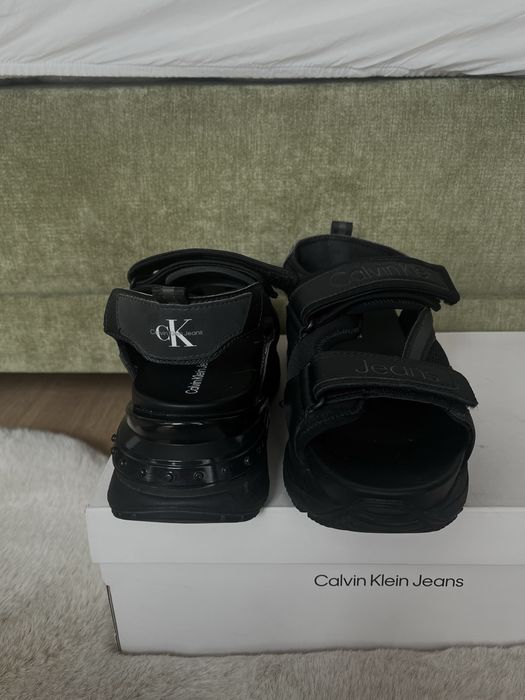 Calvin Klein Jeans chunky sandals in black