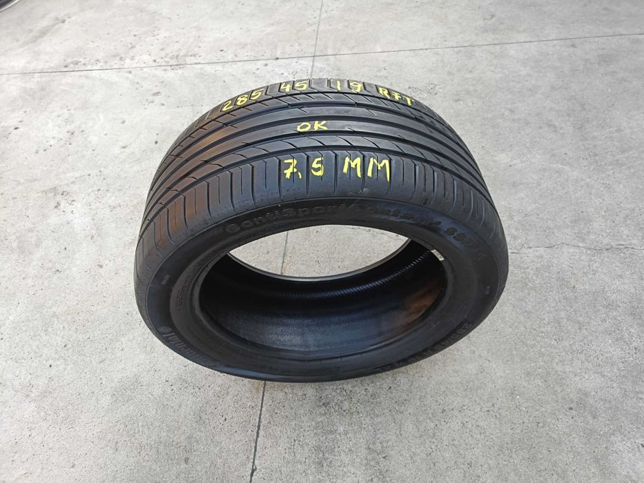 O anvelopa vara 285 45 19 continental sportcontact 5 run flat 7,5 mm