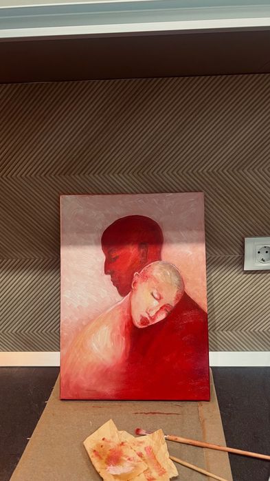 Pictura in ulei pe panza - “Vulnerabilitate” 46x33cm