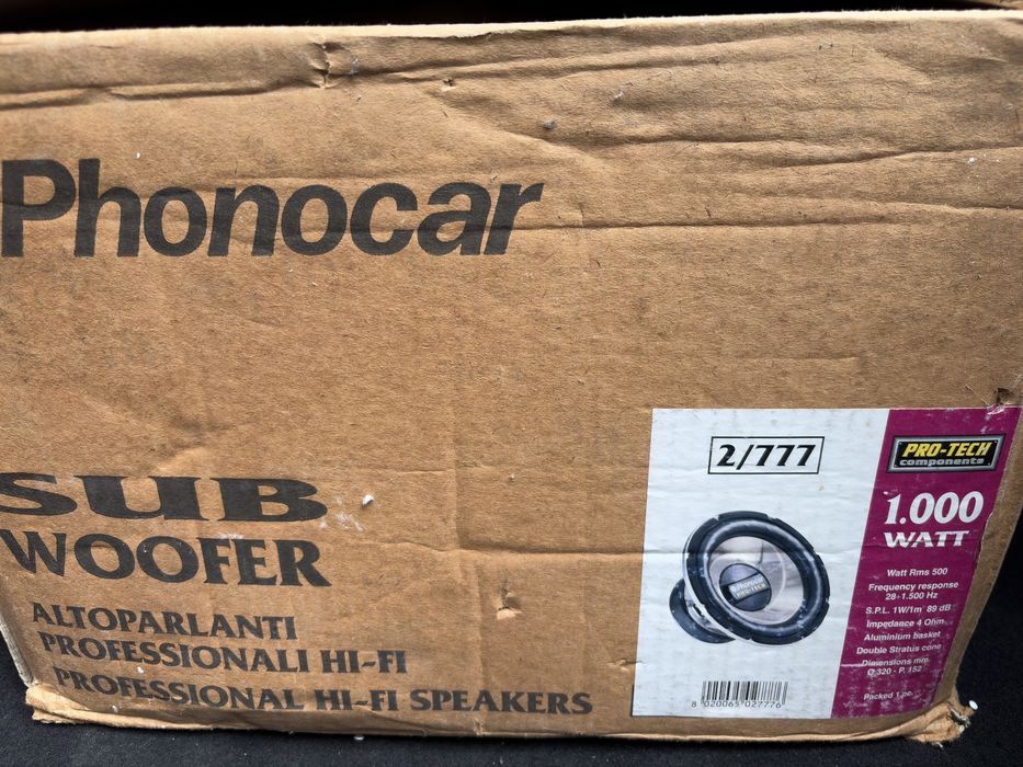 Subwoofer Phonocar Pro-Tech 1000W