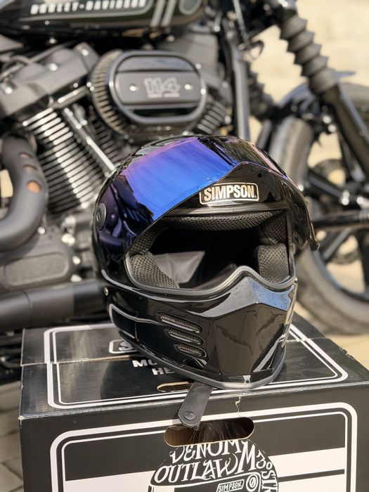 Cască Simpson Outlaw Bandit 3 – M58 – două viziere