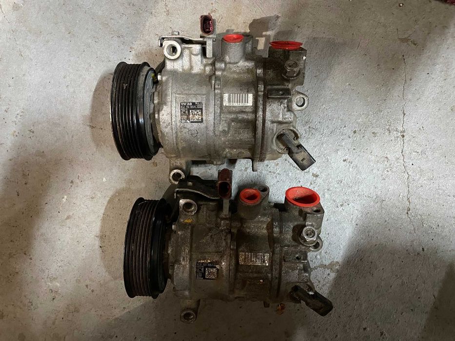 Compresor ac aer conditionat Audi A4 A5 A6 Q5, model 2 mufe original
