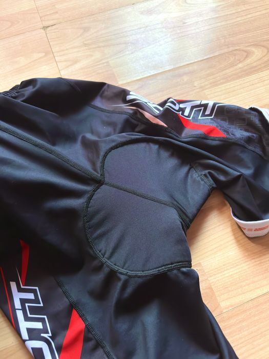 Pantaloni road mountain cycling bike wear waist silicone grip shorts padded Scott black poliester XL