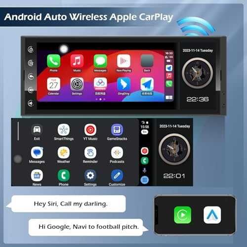Ново 6.9" Android Car Radio с CarPlay и Bluetooth, GPS навигация кола