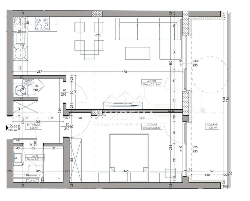 Продава се Двустаен апартамент в Варна, Владислав Варненчик - 76 кв.м за 778 €/кв.м - Снимка #9