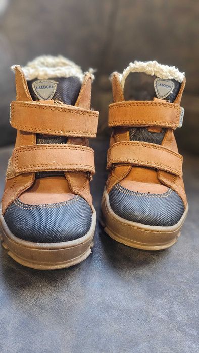 Детски зимни обувки от естествена кожа