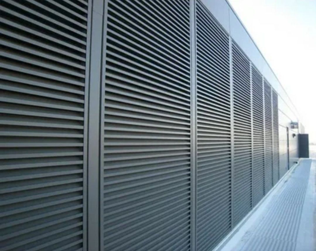 Металлические жалюзи. Прозрачны завес для забора. Air Louvers.