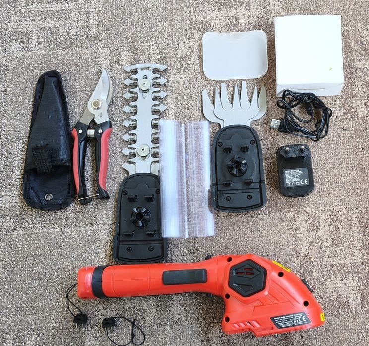 Masina de tuns iarba+gard viu, tuns electric, Shall, 7,2 V