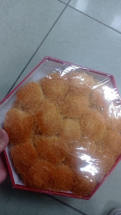 Тесто Катаифи жареный