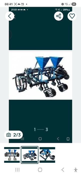 Semanatoare porumb floarea soarelui fasole etc 2 randuri pentru tracto