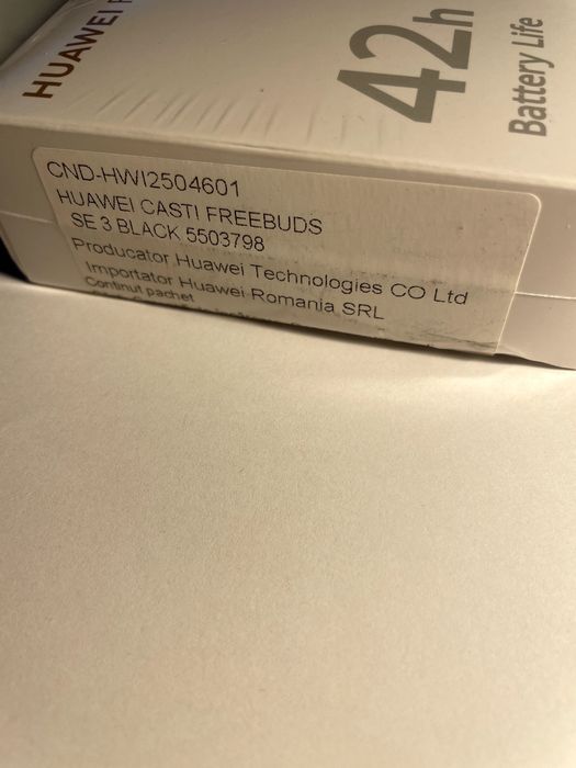Căști wireless Huawei FreeBuds SE 3, negre – NOI, SIGILATE