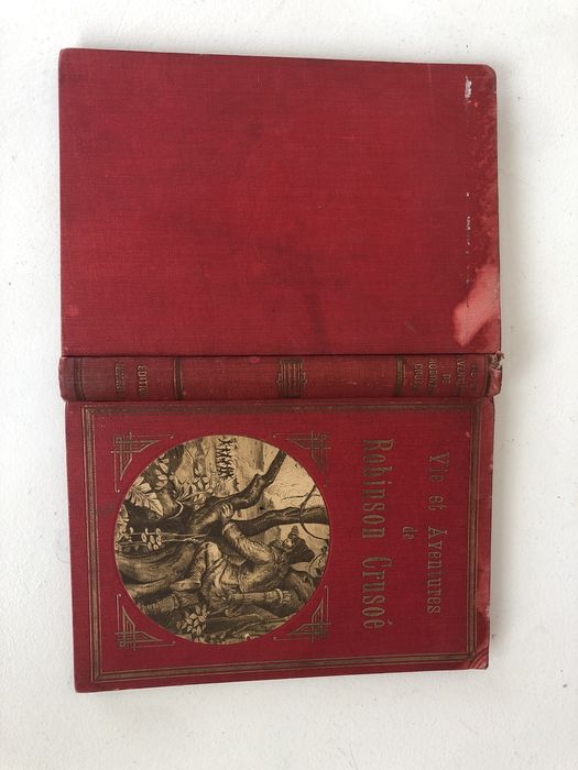 Vie et aventures de Robinson Crusoe 1900. Roman vechi Robinson Crusoe