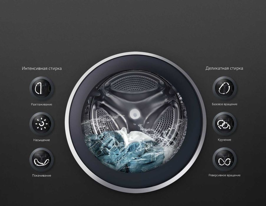 Стиральная машина LG F2V7GW9T (Стальная) 8,5 Кг