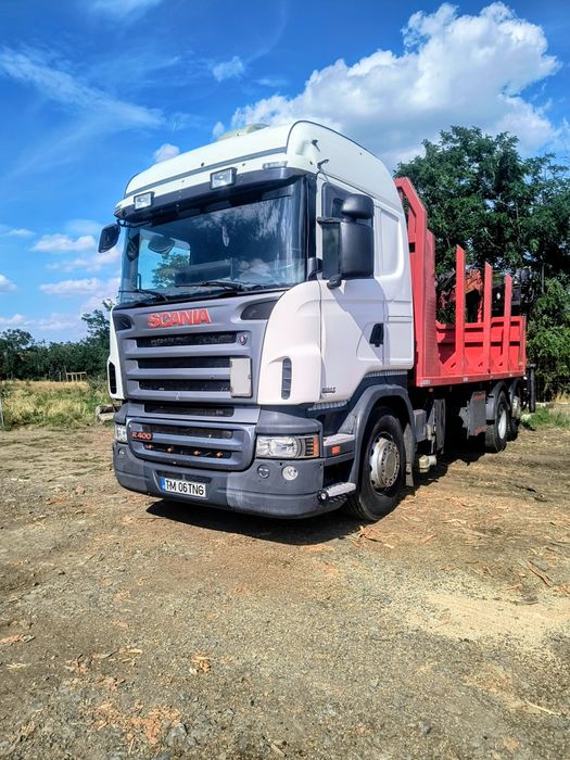 Scania 6x2  cu macara Epsilon Q170
