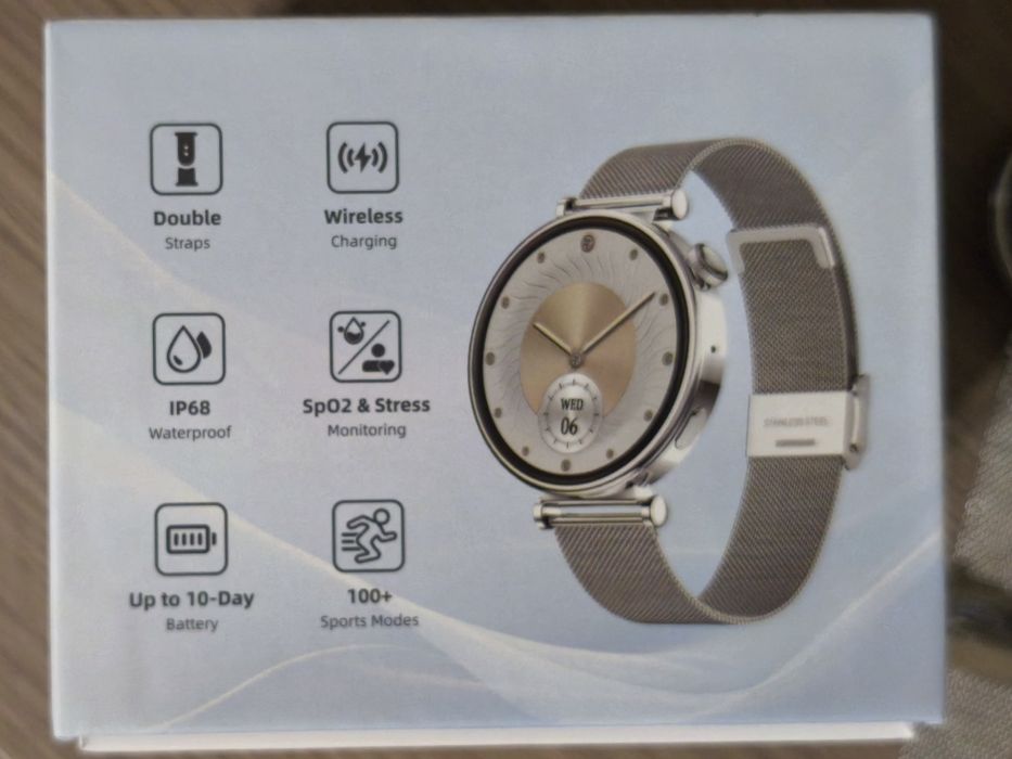 Смарт часовник Riversong Glow Silver Milanese