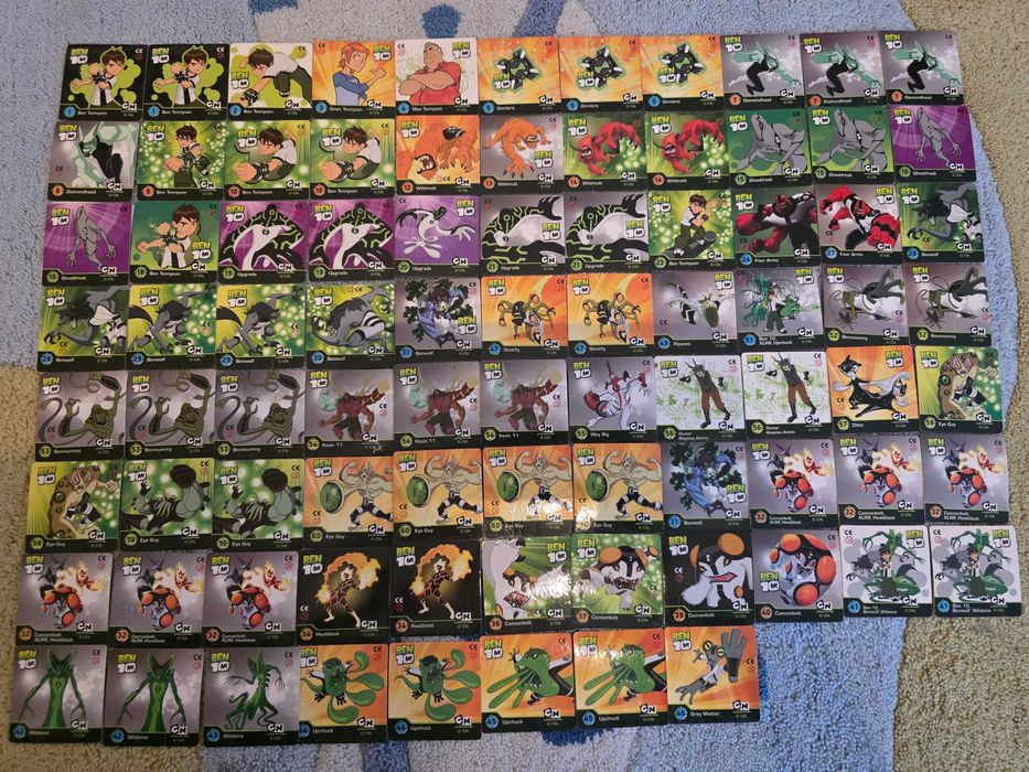 Ben 10 картички - 85 броя