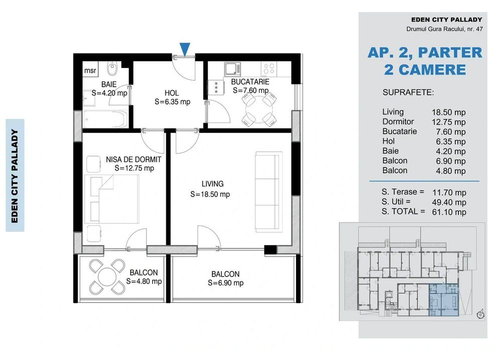 2 Camere decomandat Predare Septembrie 2026, 0% comision