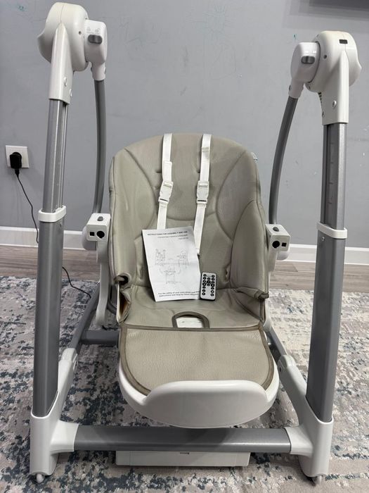 Стульчик для кормления, качеля-шезлонг 3в1